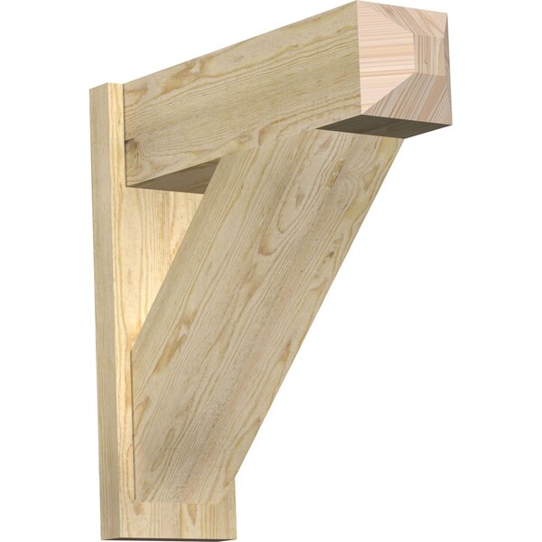 Ekena Millwork Traditional Rough Sawn Craftsman Outlooker, Douglas Fir, 8"W x 26"D x 26"H OUT08X26X26TRA04RDF - main